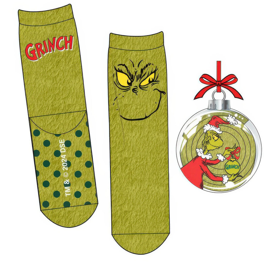 Grinch Christmas Ball With Non-Slip Socks - TOYBOX Toy Shop