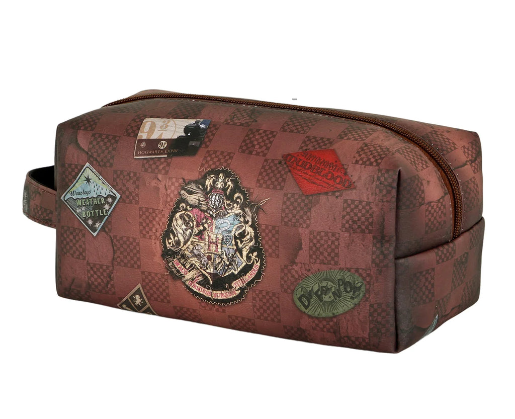 HARRY POTTER Brown Plus Brick Toiletry Bag - TOYBOX Toy Shop