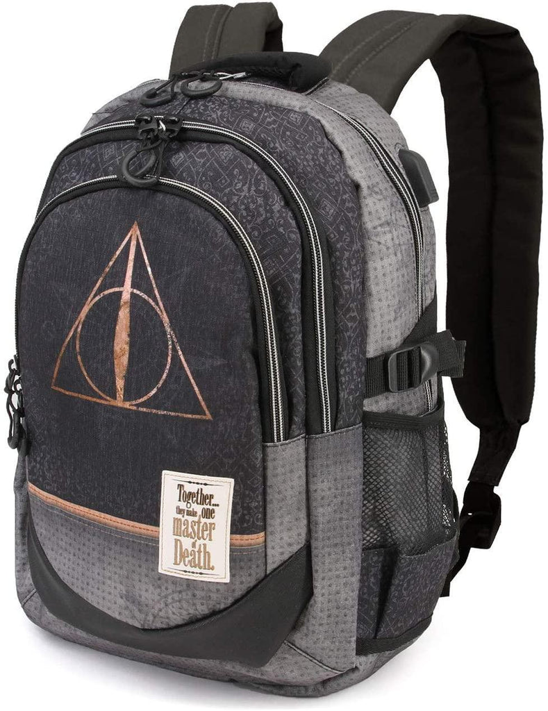 Harry Potter Deathly Hallows Backpack 44 cm With USB Port - TOYBOX Toy Shop