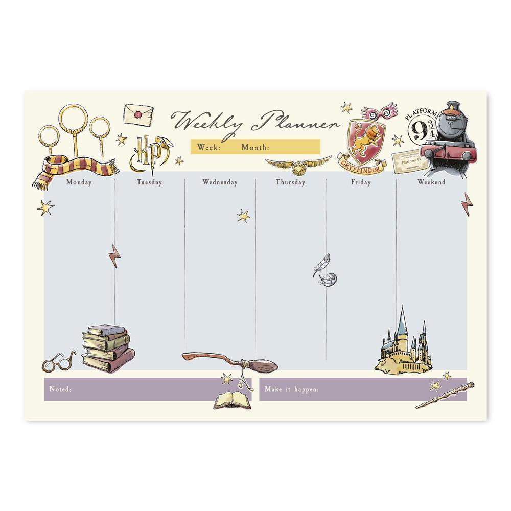 Harry Potter Glasses Weekly Planner Notepad A4 - TOYBOX Toy Shop