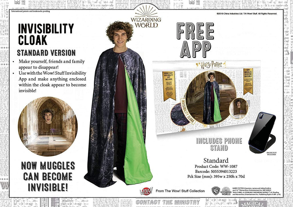 Harry Potter Invisibility Cloak - TOYBOX Toy Shop