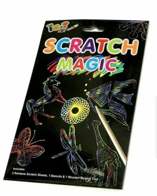 Henbrandt S51 473 Magic Colour Scratch Set - 8 Pieces - TOYBOX Toy Shop