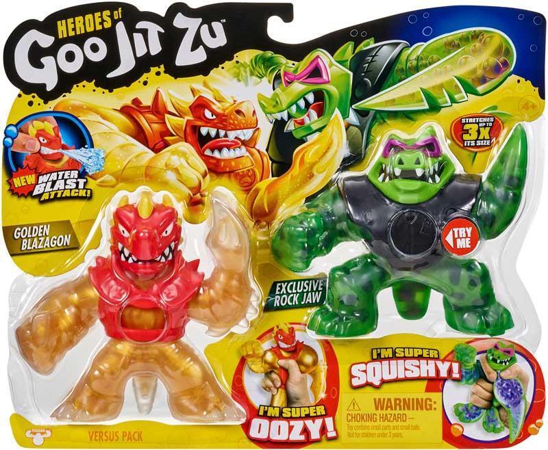 Heroes of Goo Jit Zu - 2 Pack of Glow in The Dark Action Figures - TOYBOX Toy Shop