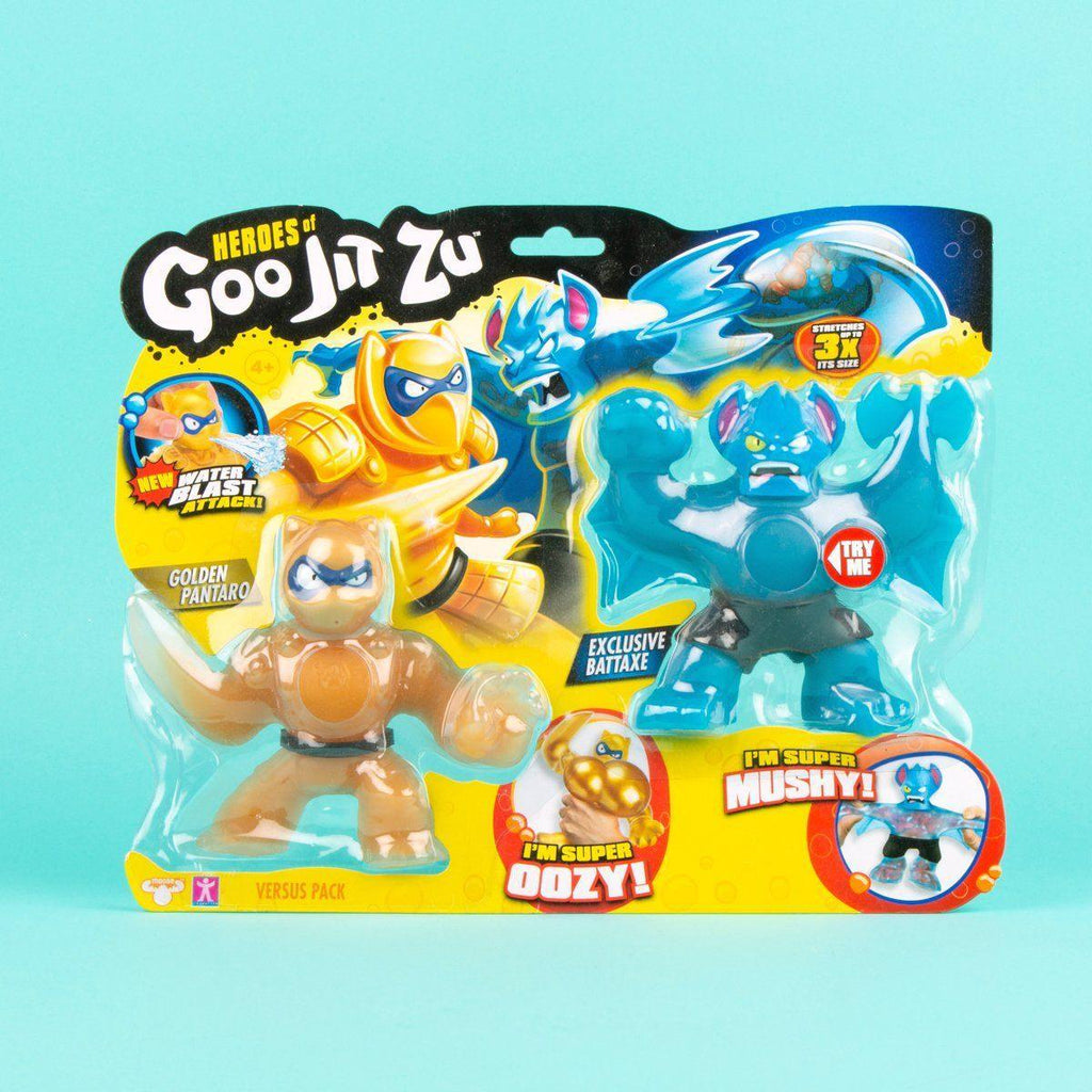 Heroes of Goo Jit Zu - 2 Pack of Glow in The Dark Action Figures - TOYBOX Toy Shop
