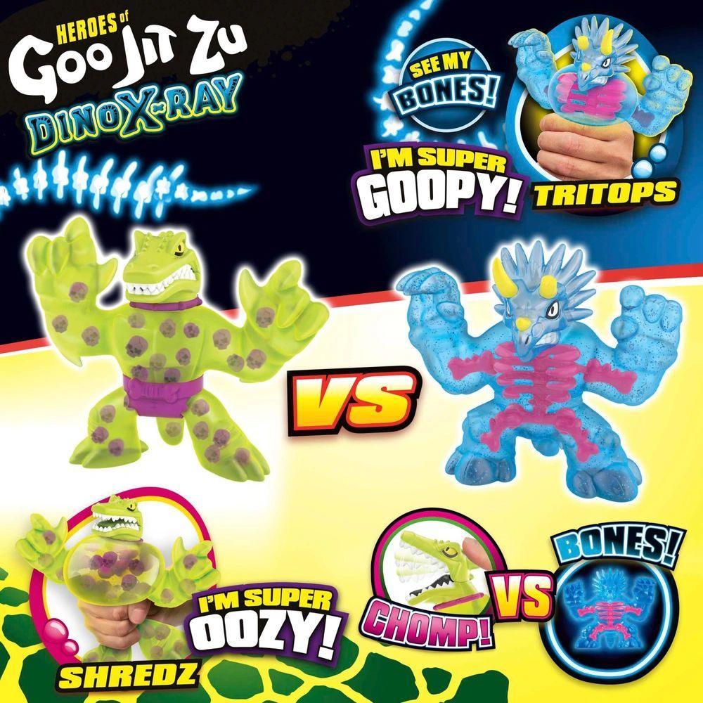 Heroes of Goo Jit Zu Dino X-Ray Versus Pack - Tritops Vs Shredz - TOYBOX Toy Shop