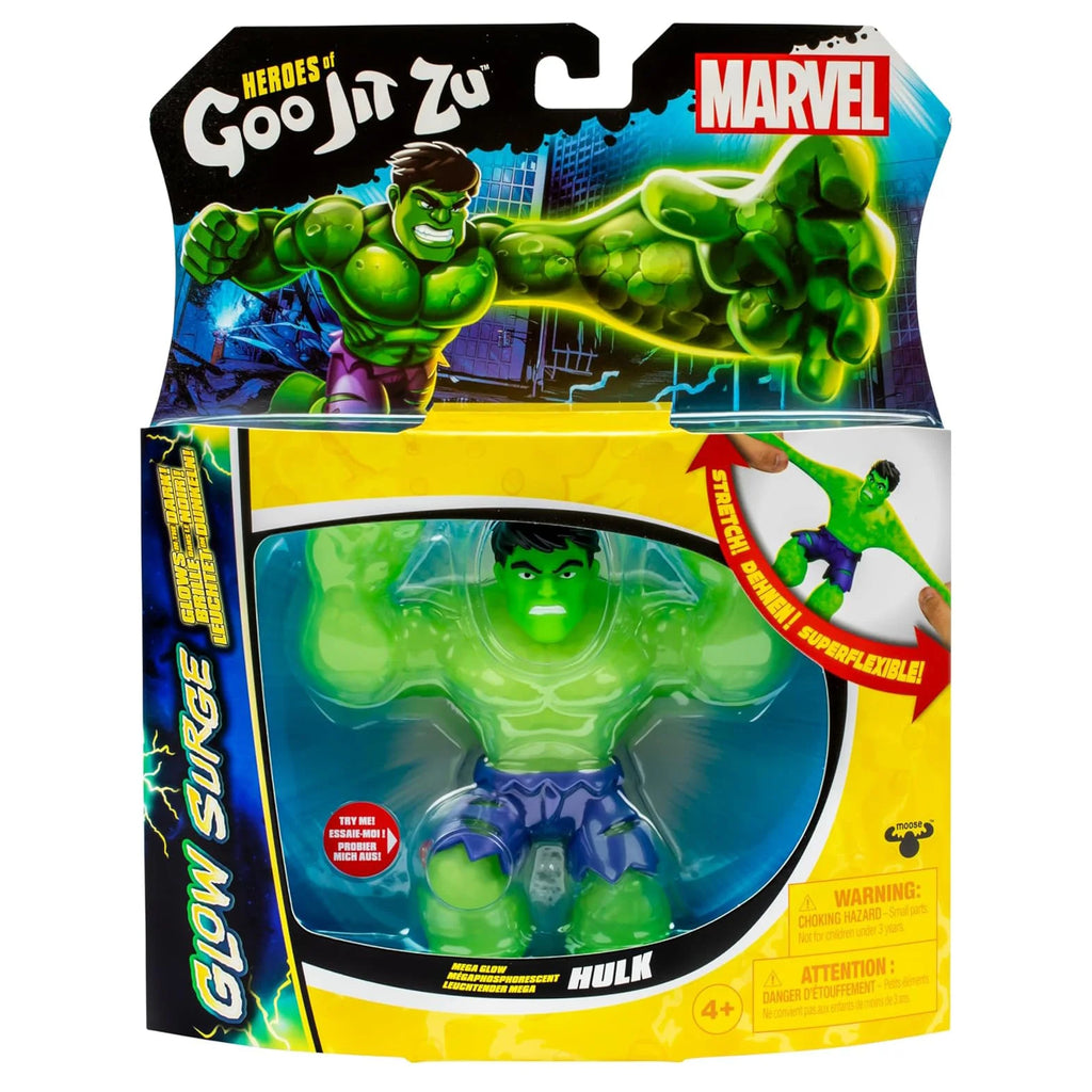 Heroes of Goo Jit Zu Marvel Glow Surge Hulk Hero Pack - TOYBOX Toy Shop