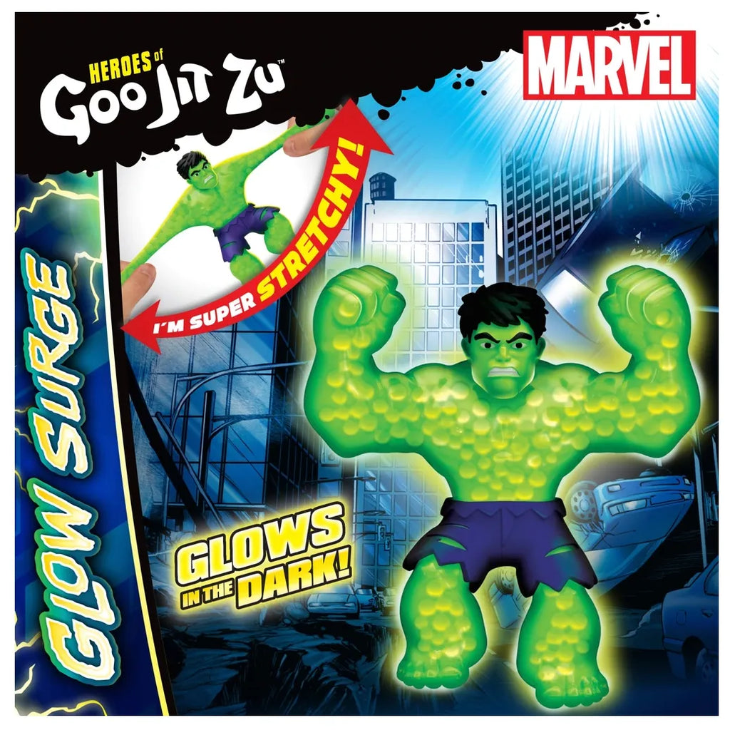 Heroes of Goo Jit Zu Marvel Glow Surge Hulk Hero Pack - TOYBOX Toy Shop