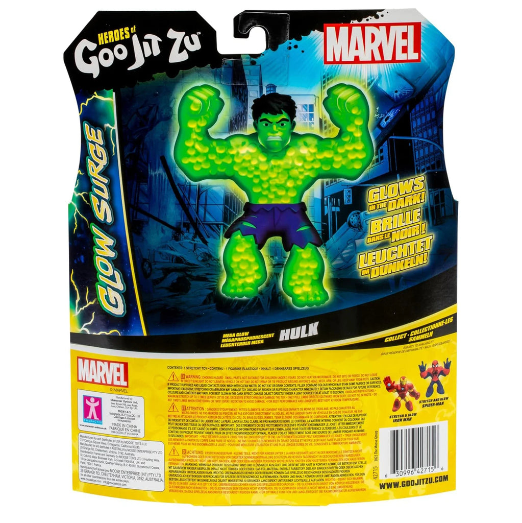 Heroes of Goo Jit Zu Marvel Glow Surge Hulk Hero Pack - TOYBOX Toy Shop