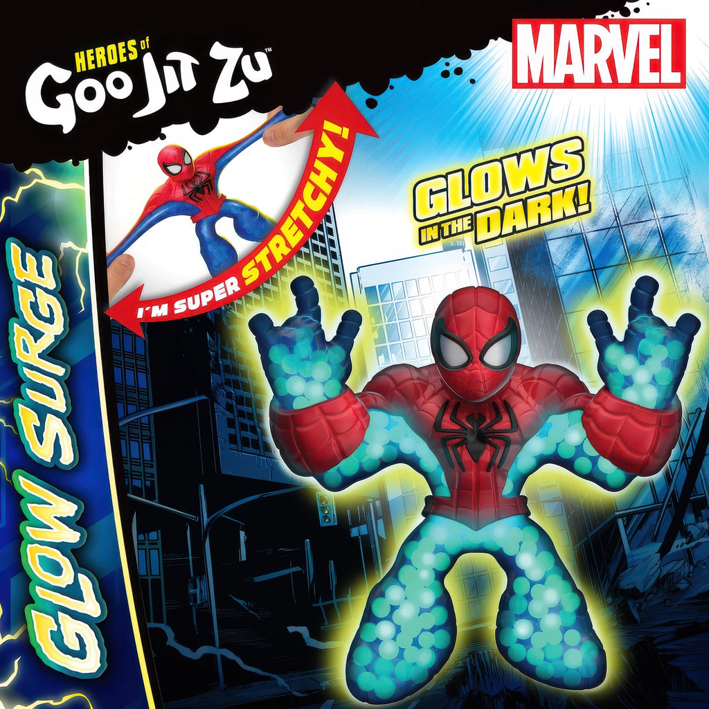 Heroes of Goo Jit Zu Stretch and Glow Spider-Man - TOYBOX Toy Shop