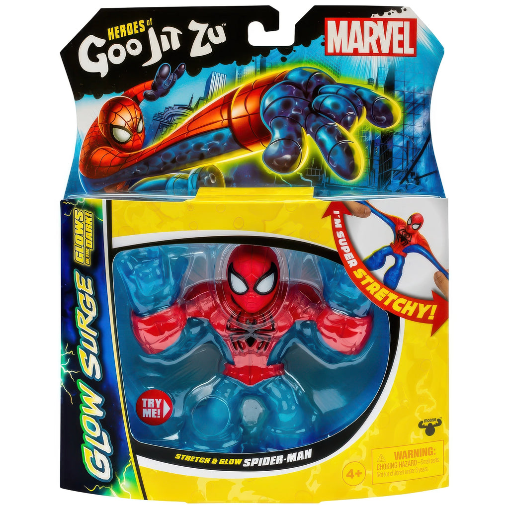 Heroes of Goo Jit Zu Stretch and Glow Spider-Man - TOYBOX Toy Shop