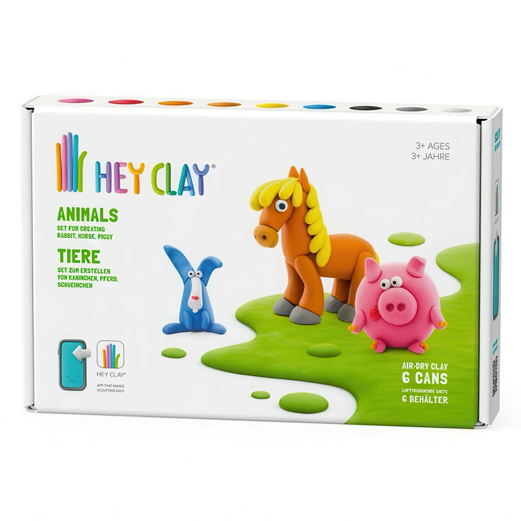 Hey Clay Animals - 6 Cans Set - TOYBOX Toy Shop