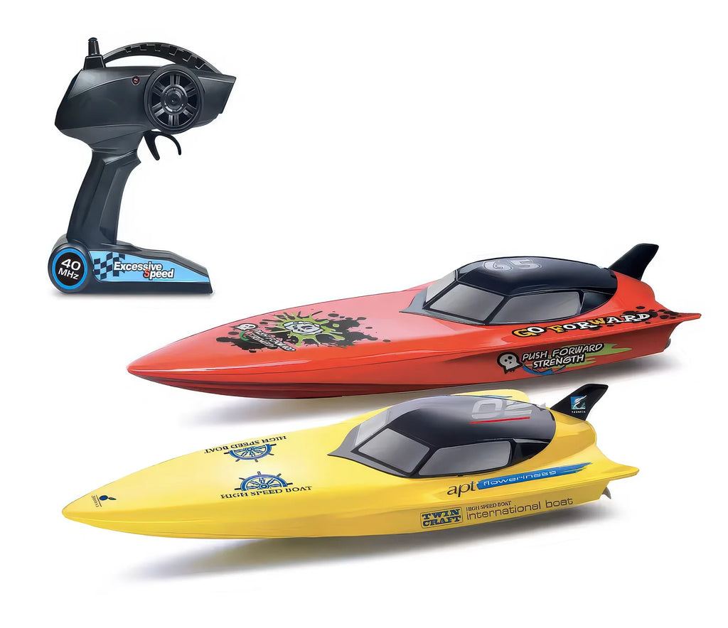 CRUEL High-Speed 2.4 GHz RC Racing Boat 74cm with Lights - TOYBOX Toy Shop