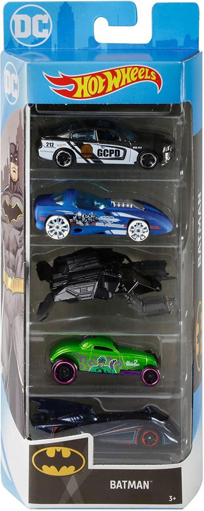Hot Wheels Batman Set of 5 Diecast Cars - TOYBOX Toy Shop