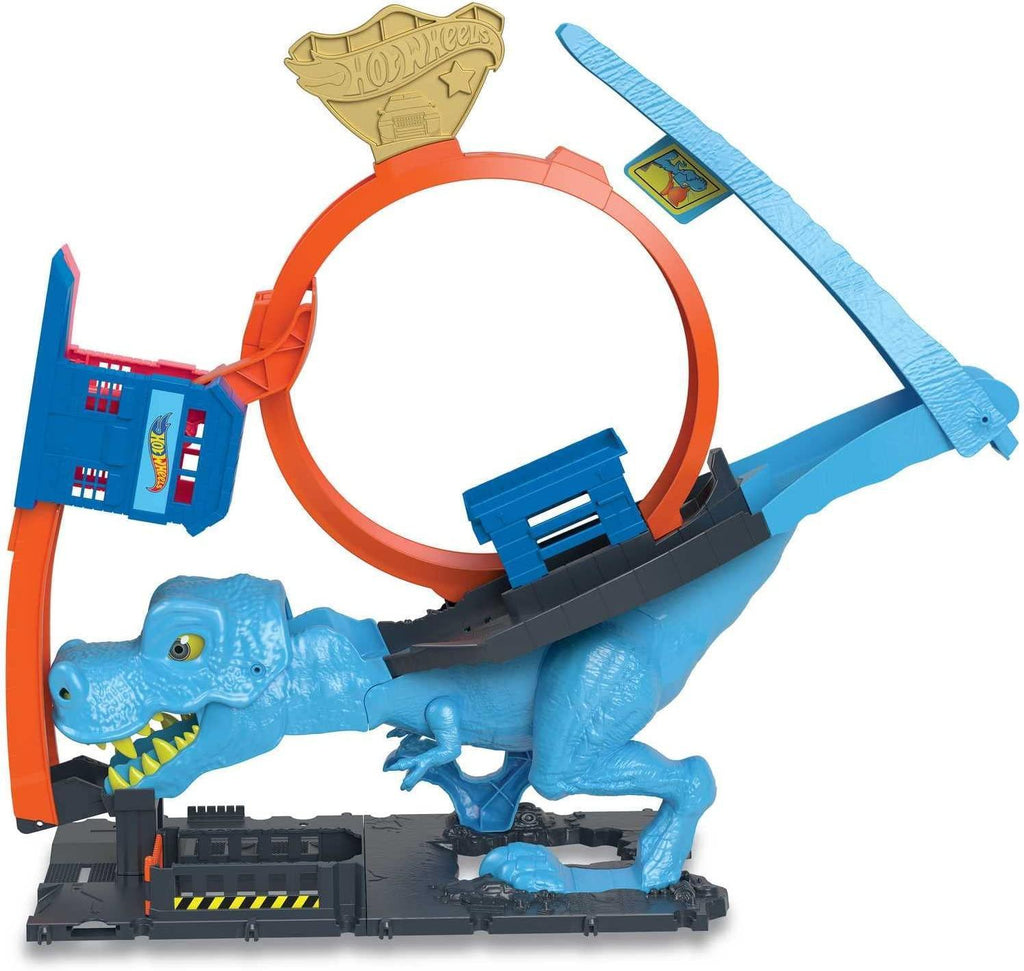 Hot Wheels City T-Rex Chomp Down Playset - TOYBOX Toy Shop