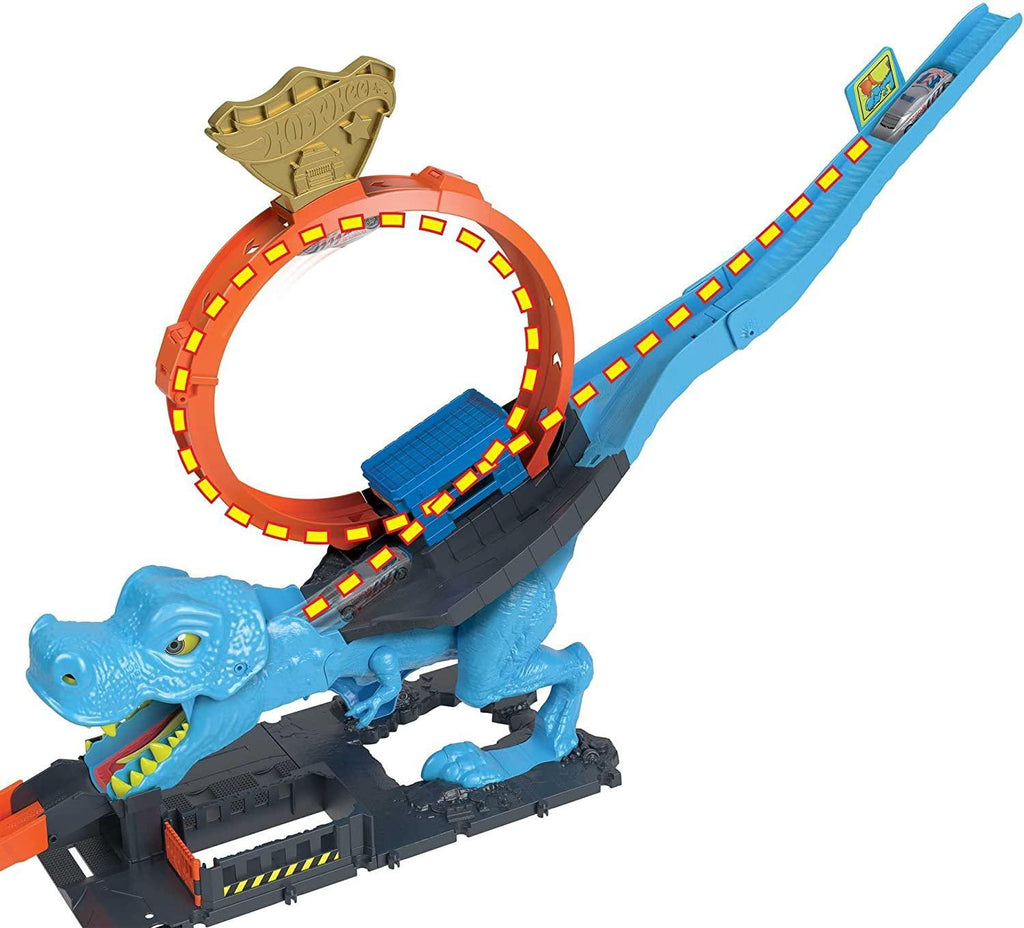 Hot Wheels City T-Rex Chomp Down Playset - TOYBOX Toy Shop