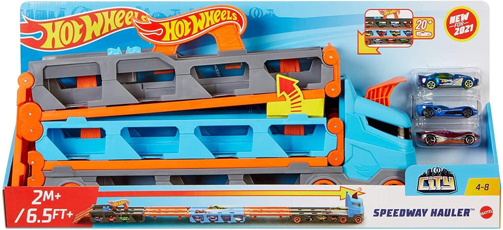 Hot Wheels GVG37 City Speedway Hauler - TOYBOX Toy Shop