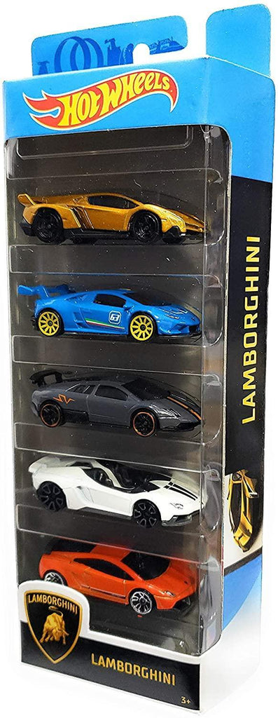 Hot Wheels Lamborghini Set of 5 Diecast Cars - TOYBOX Toy Shop