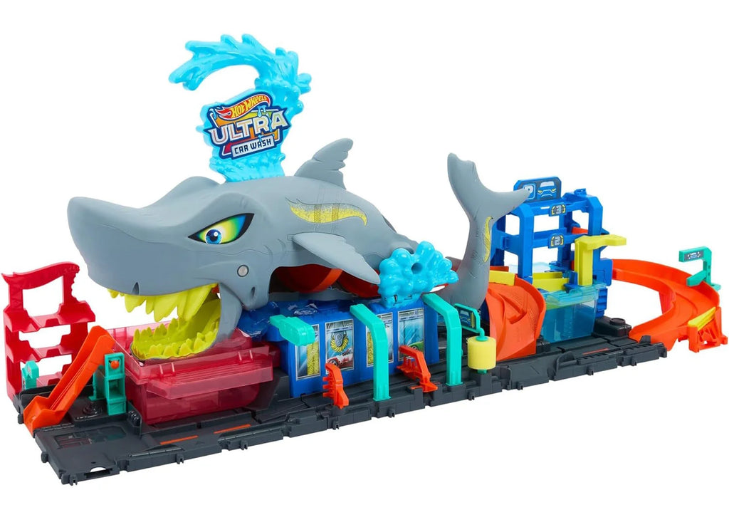 Hot Wheels Let's Race Netflix - City Ultra Shark Car Wash Playset - TOYBOX Toy Shop