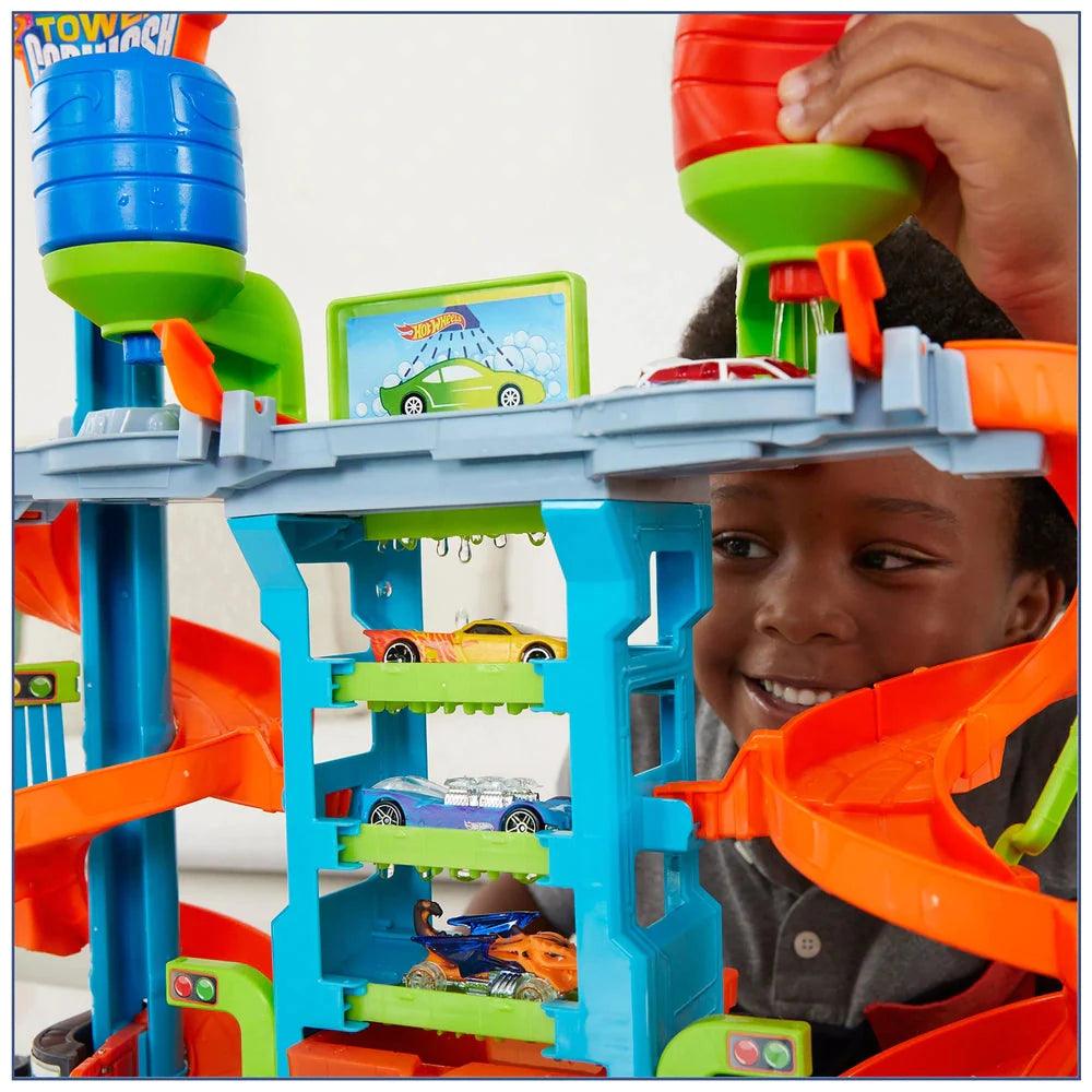 Hot Wheels Mega Tower Car Wash Playset - TOYBOX Toy Shop