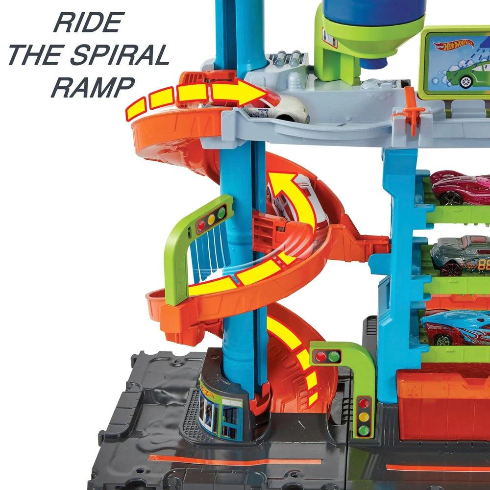 Hot Wheels Mega Tower Car Wash Playset - TOYBOX Toy Shop