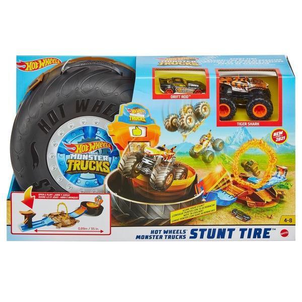 Hot Wheels Monster Trucks Stunt Tyre Playset - TOYBOX Toy Shop