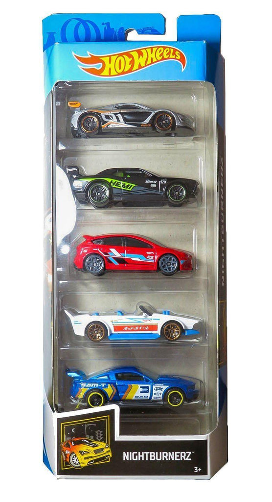 Hot Wheels Nightburnerz Set of 5 Diecast Cars - TOYBOX Toy Shop