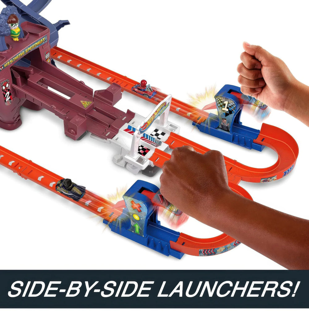 Hot Wheels RacerVerse Spider-Man's Web-Slinging Speedway - TOYBOX Toy Shop