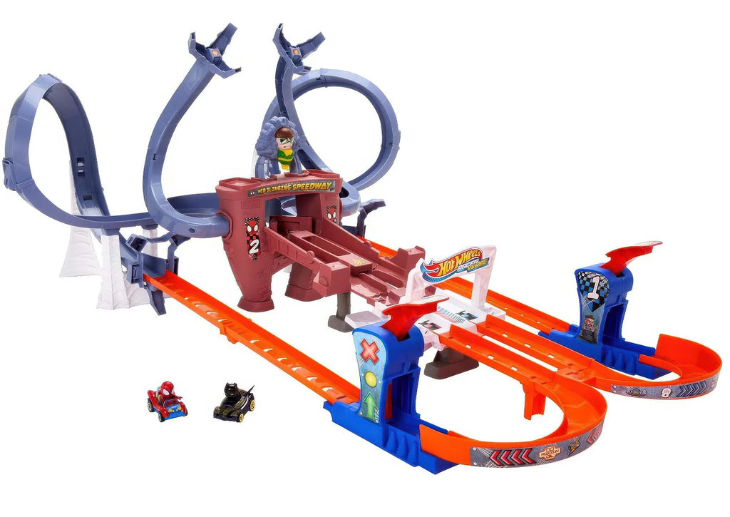 Hot Wheels RacerVerse Spider-Man's Web-Slinging Speedway - TOYBOX Toy Shop