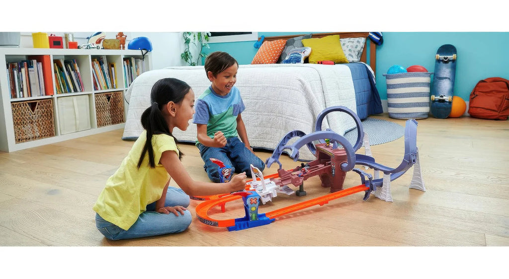 Hot Wheels RacerVerse Spider-Man's Web-Slinging Speedway - TOYBOX Toy Shop