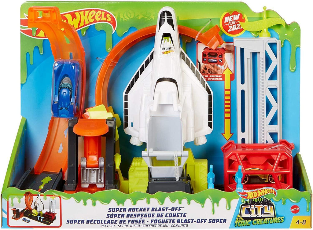 Hot Wheels Super Space Shuttle Launch Pad Set - TOYBOX Toy Shop