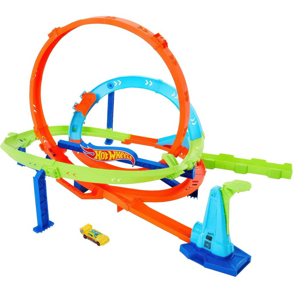 Hot Wheels Loop Cyclone Challenge Car Track Set - TOYBOX Toy Shop