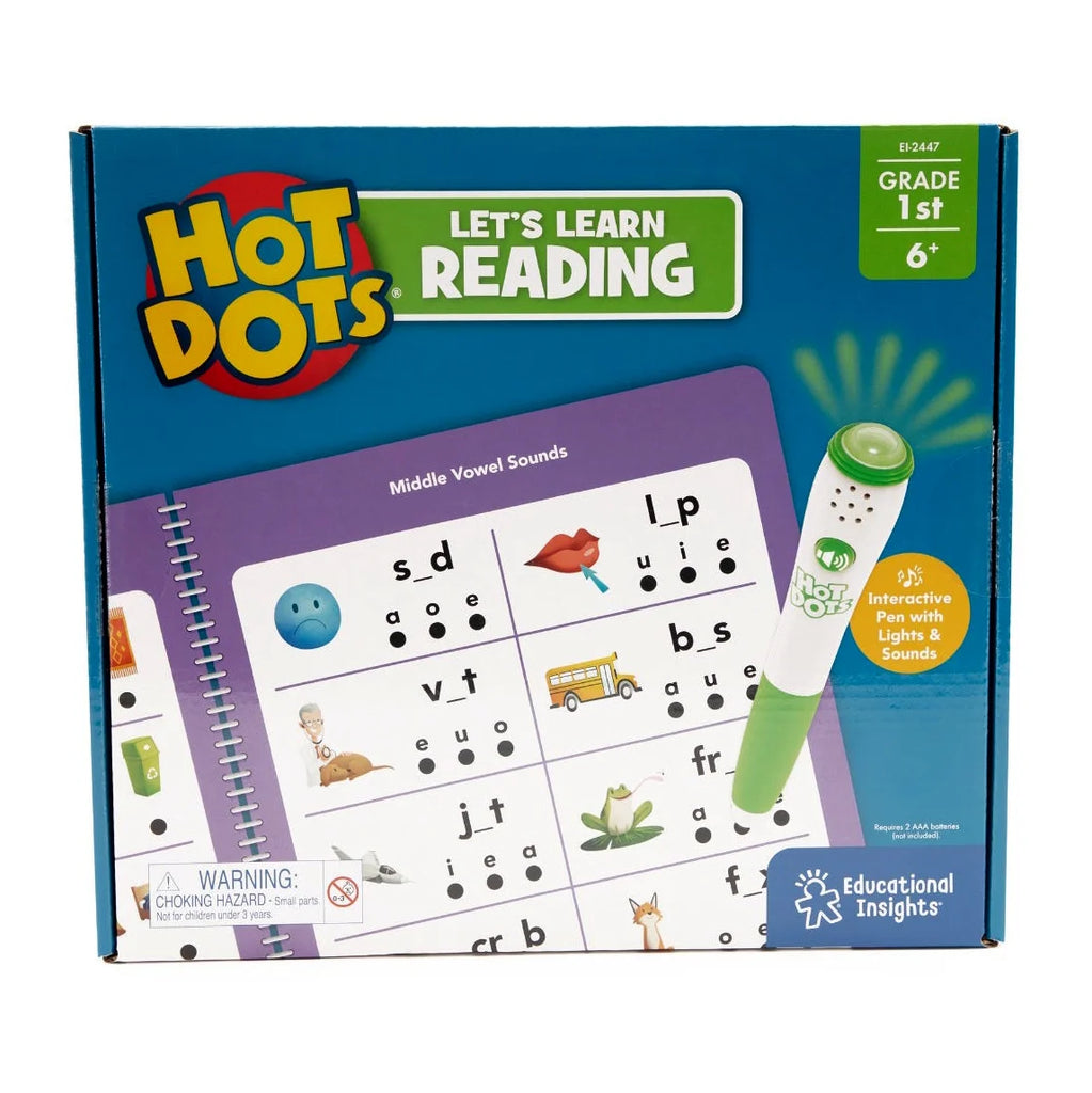 Educational Insights Hot Dots Let's Learn Reading 1st Grade - TOYBOX Toy Shop