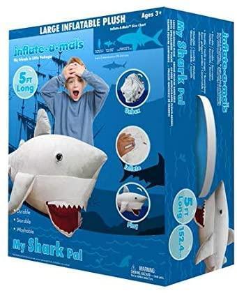 Inflate-A-Mals 5ft Shark - Grey - TOYBOX Toy Shop