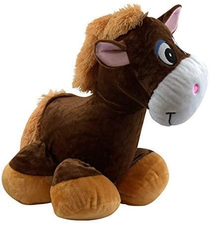 Inflate-A-Mals Inflatable 20-Inch Ride-On Horse Brown - TOYBOX Toy Shop