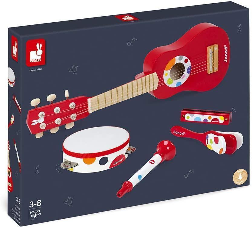 Janod Confetti Music Live Wooden Musical Set - TOYBOX Toy Shop