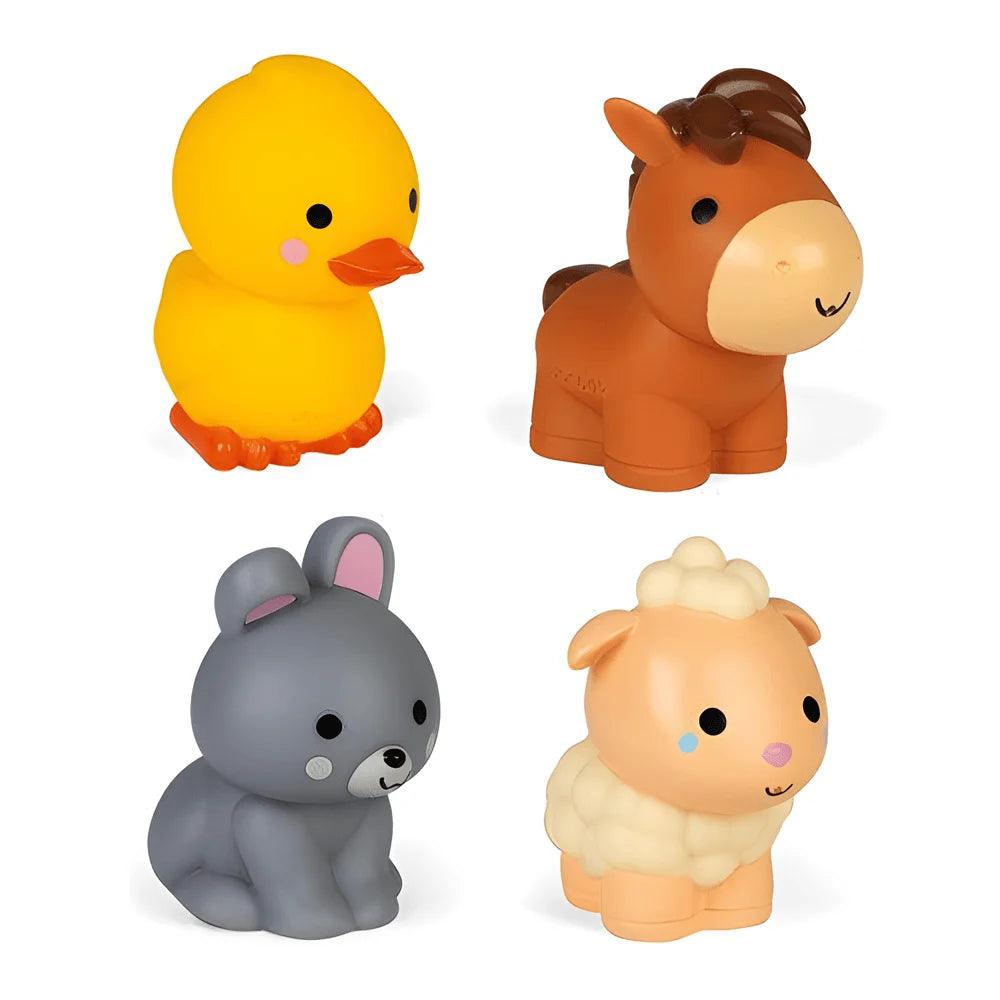 Janod Farm Animals Squirters 4 Pack - TOYBOX Toy Shop