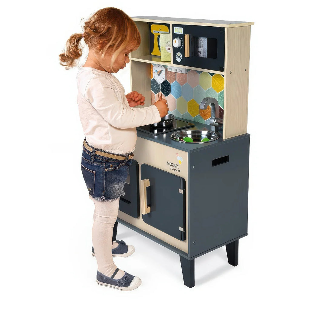 Janod Mozaic Big Cooker Play Kitchen - TOYBOX Toy Shop