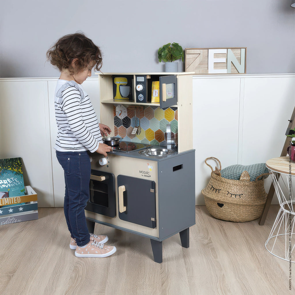 Janod Mozaic Big Cooker Play Kitchen - TOYBOX Toy Shop