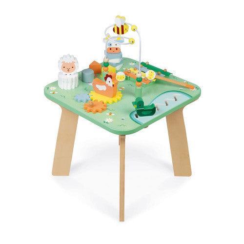 Janod Pretty Meadow Wooden Activity Table - TOYBOX Toy Shop