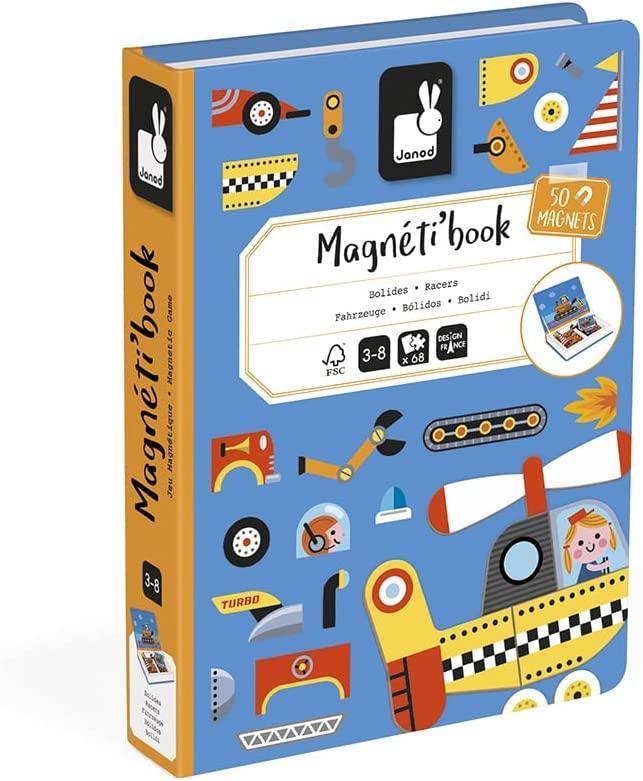 Janod Racers Magneti' Book - TOYBOX Toy Shop