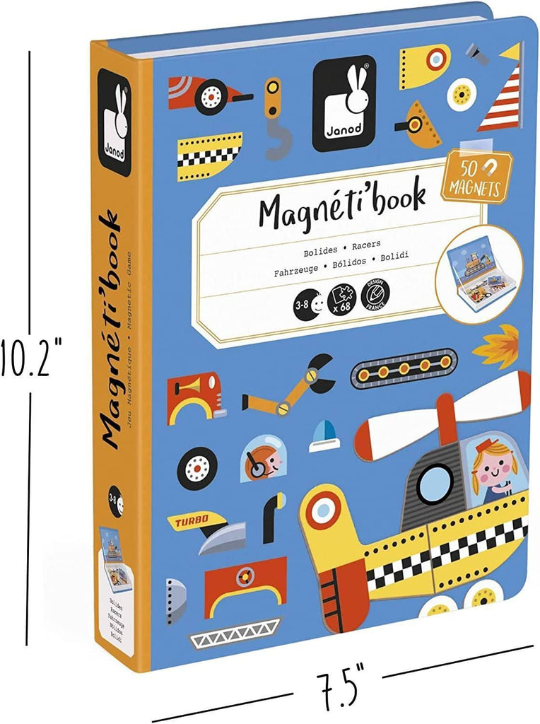 Janod Racers Magneti' Book - TOYBOX Toy Shop