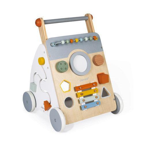 Janod Sweet Cocoon Wooden Multi-Activity Baby Walker - TOYBOX Toy Shop