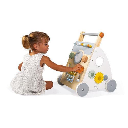 Janod Sweet Cocoon Wooden Multi-Activity Baby Walker - TOYBOX Toy Shop