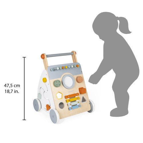 Janod Sweet Cocoon Wooden Multi-Activity Baby Walker - TOYBOX Toy Shop