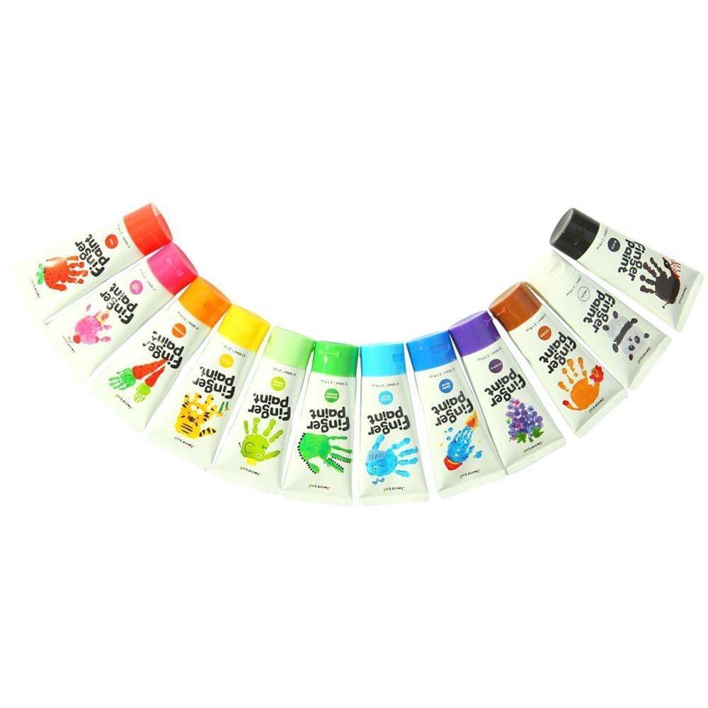 Jar Meló 12 Colour Finger Paint Set with Carry Case - TOYBOX Toy Shop