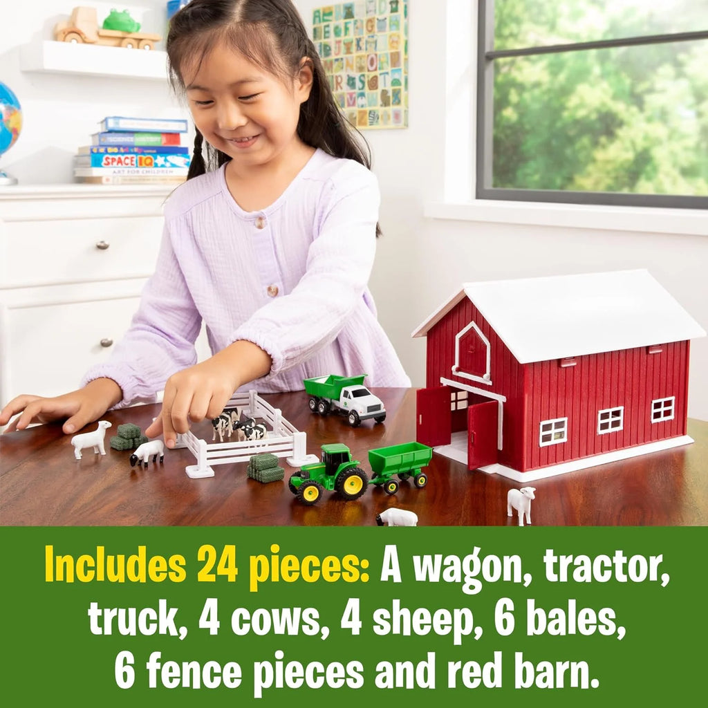 John Deere 24pc Farm Playset - TOYBOX Toy Shop