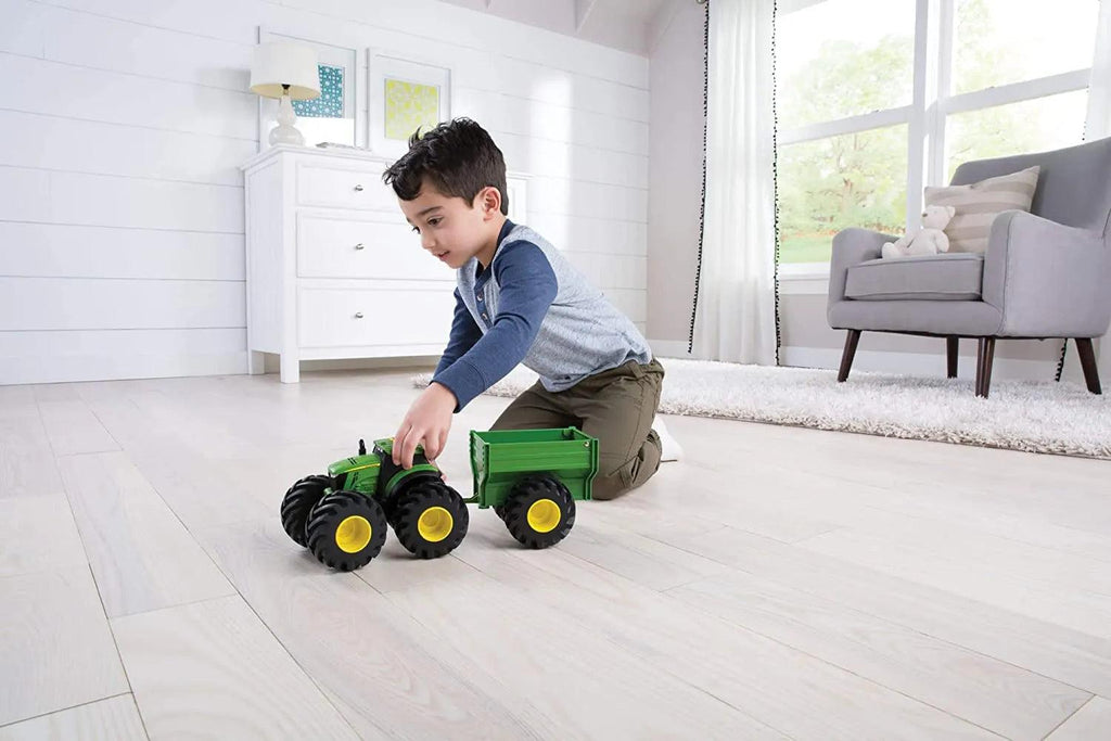 John Deere Lights And Sounds Tractor With Wagon - TOYBOX Toy Shop