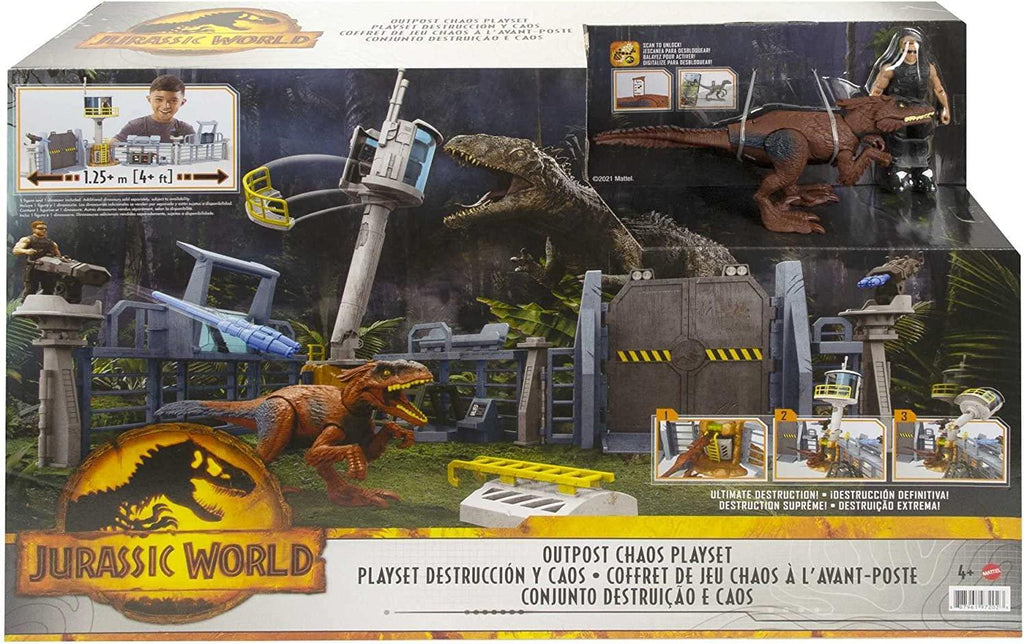 Jurassic World Dominion Outpost Chaos Dinosaur Playset - TOYBOX Toy Shop