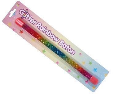 Keycraft Glitter Rainbow Baton 30cm - TOYBOX Toy Shop