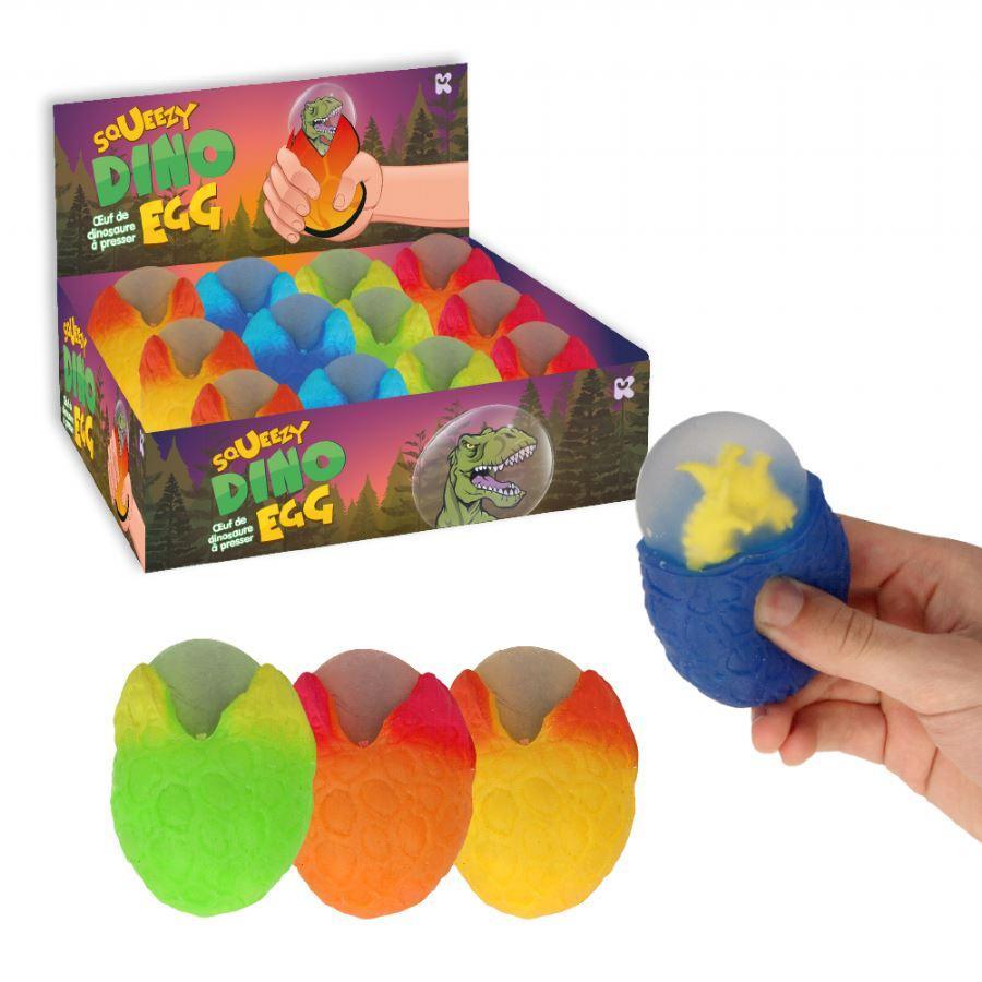 Keycraft Squeezy Dino Eggs - Assorted - TOYBOX Toy Shop